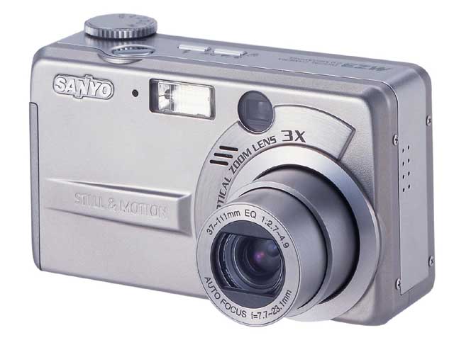 Sanyo DSC-MZ3 - цифровой фотоаппарат, обеспечивающий видео 640х480, 30 fps.