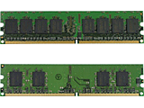 DDR2モジュール 512MB(上)/256MB(下)