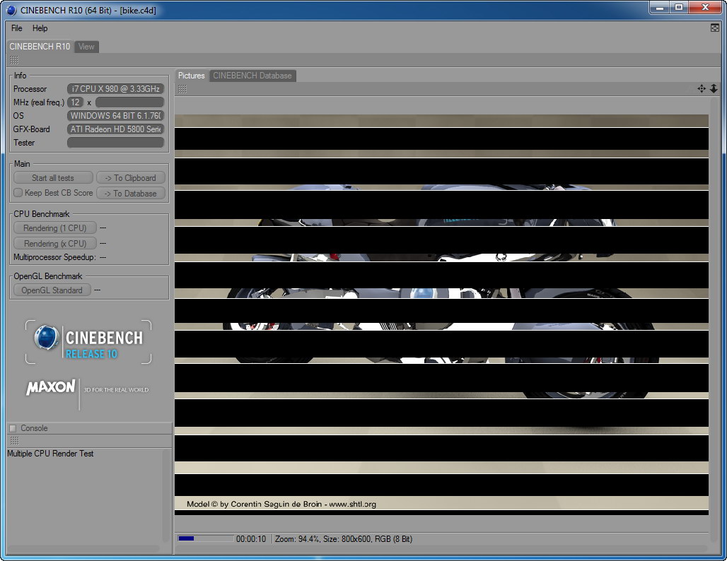�y���4�zCineBench R10�œ�����12�X���b�h�𓯎����s