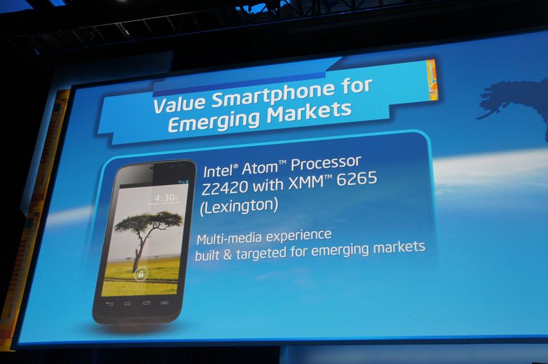 저가 용되는 Lexington 수 Atom Z2420을 발표.  저가 스마트 폰