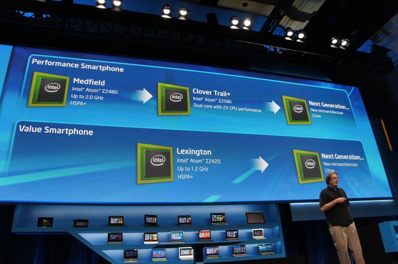 스마트 폰 Atom SoC의 로드맵