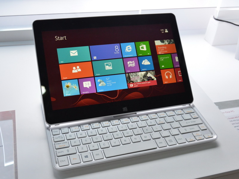 Atom Z2760 탑재 슬라이드 형 컨버터블 Ultrabook 