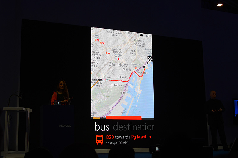 대중 교통 환승, 운행 상황을 지원하는 Here Transport