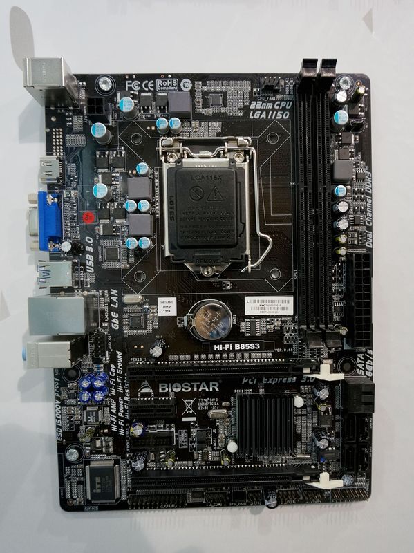 BIOSTAR가 전시 한 Intel B85 탑재 microATX 메인 보드 
