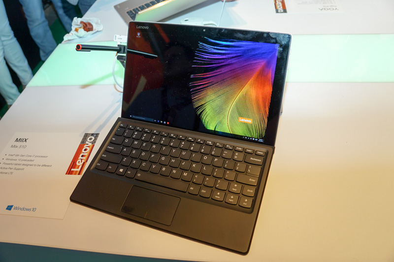 イベントレポート】Lenovo、Surface系2in1「Miix 510」と4K液晶搭載の