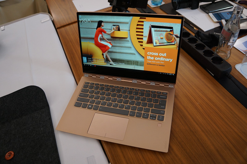 【イベントレポート】Lenovo、第8世代Coreを搭載したYoga 920