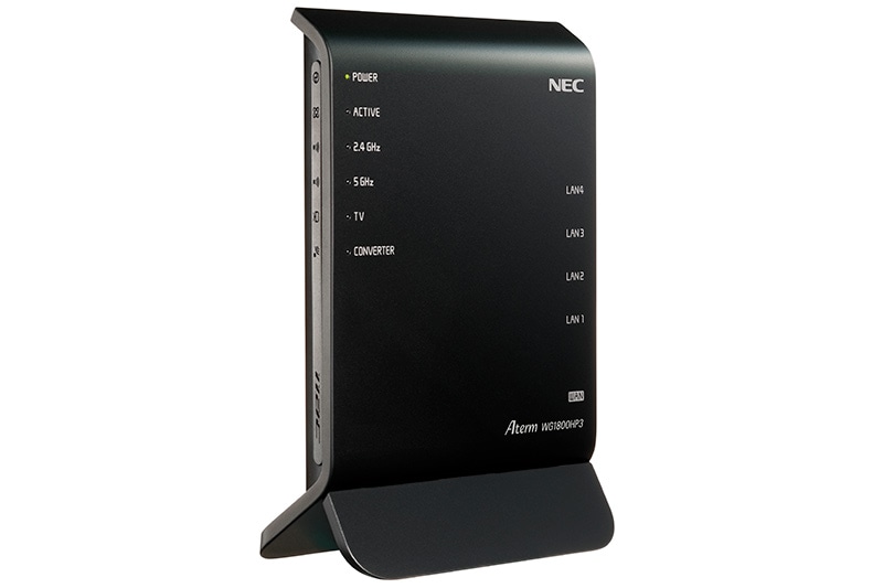 NEC、3x4アンテナ搭載の11ac対応無線LANルーター「Aterm WG1800HP3