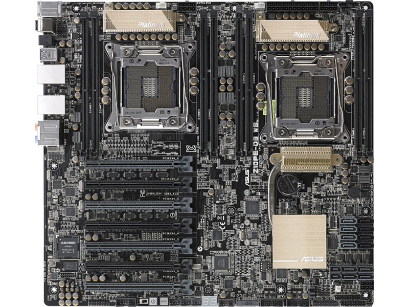 ASUS、ビデオカードを7枚搭載できるデュアルXeonマザー - PC Watch