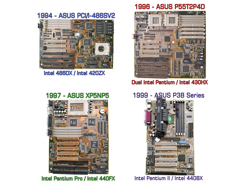 ASUS、マザーボードを累計5億枚販売 ～i486マザーボードの写真などを公開 - PC Watch