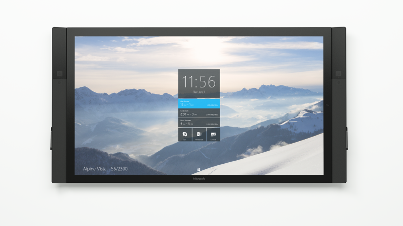 遠隔会議や共同作業に特化した企業向け84型4K Windows 10端末「Surface 