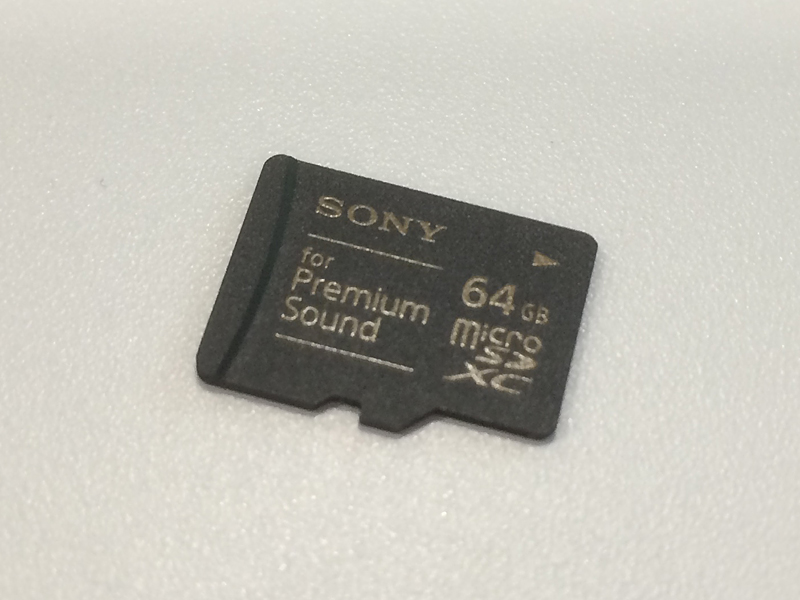 SONY SR-64HXAマイクロSDカード