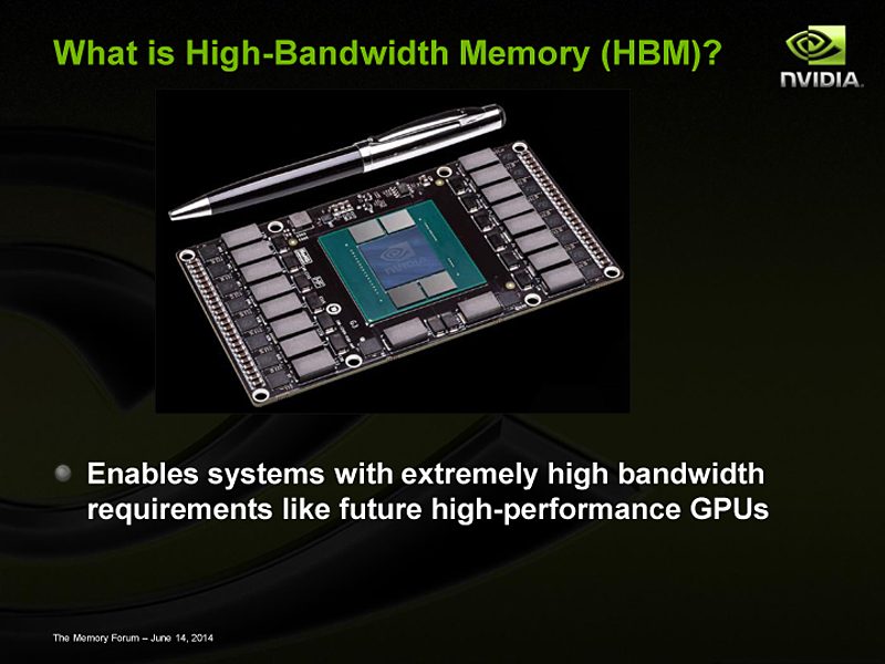 Pascal uses 2.5D HBM memory