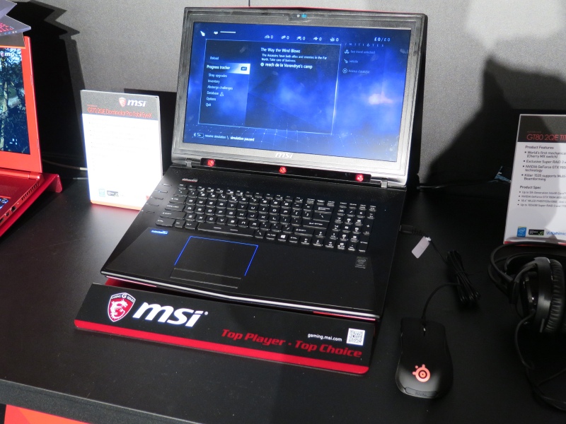 イベントレポート】MSI、世界初のアイトラッキングセンサー内蔵 