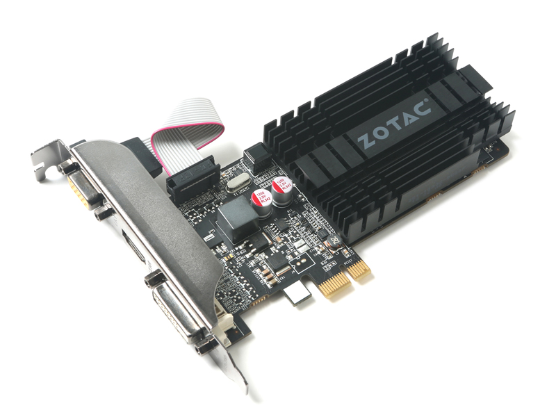 ZOTAC、PCI Express x1接続のGeForce GT 710 - PC Watch