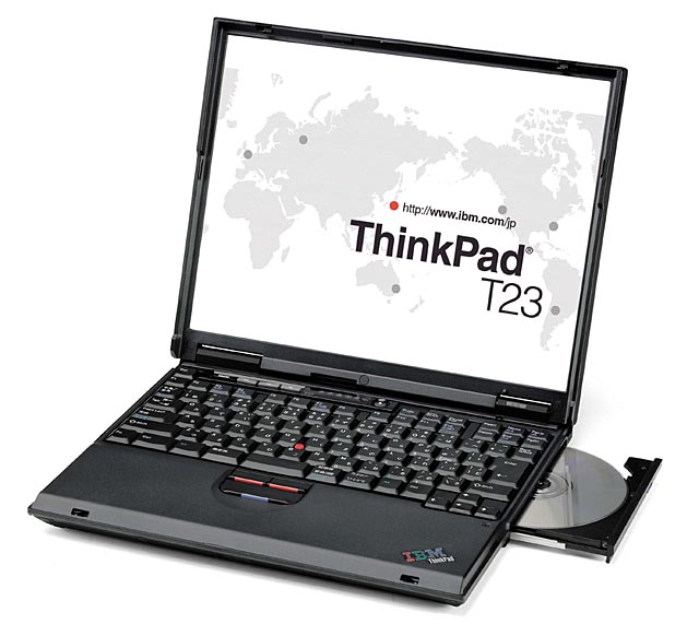 日本IBM、Windows XP Proを搭載したThinkPad X23/T23