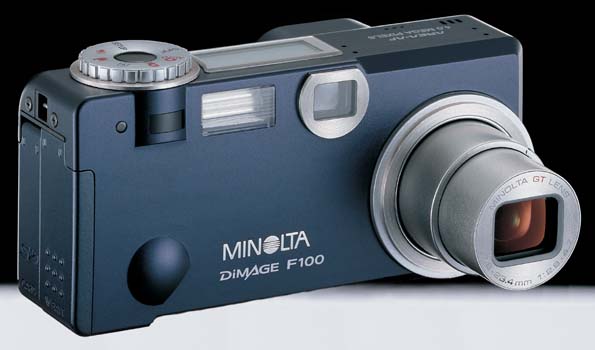 ミノルタ、400万画素光学3倍コンパクトデジカメ「DiMAGE F100」