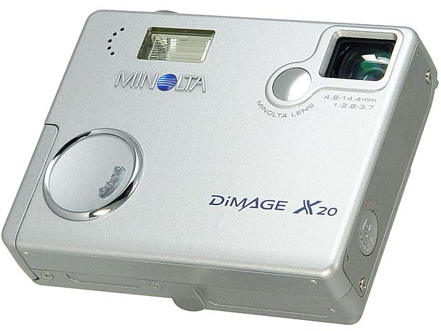 ミノルタ、実売3万円の屈曲光学系デジカメ「DiMAGE X20」