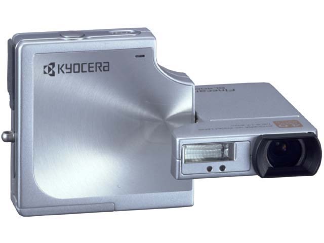 京セラ、レンズ回転式の400万画素機「Finecam SL400R」
