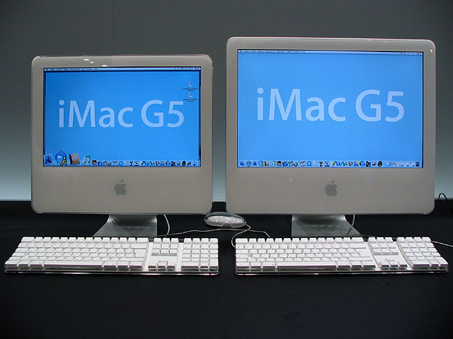 Apple Expo 2004会場速報 写真で見るimac G5