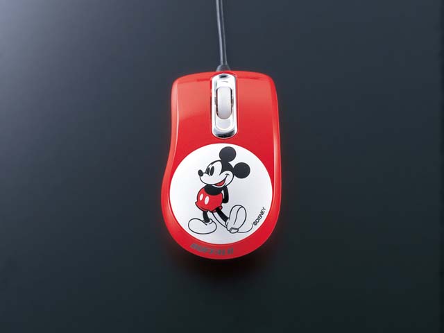 バッファロー ディズニーデザインのマウスとマウスパッド