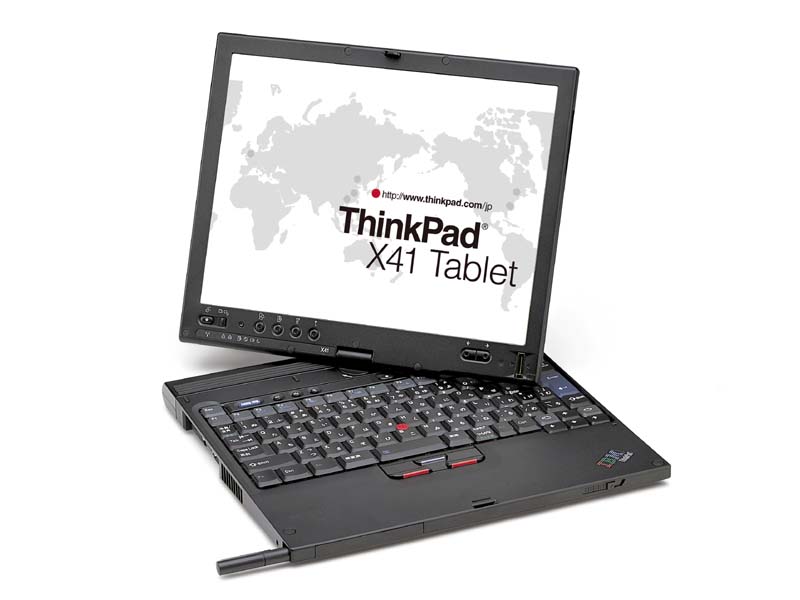 レノボ、B5ノート「ThinkPad X41 Tablet」に最上位モデルを追加