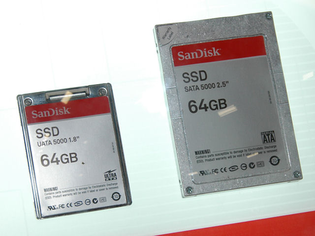ストレージ&フラッシュメモリ編】128GB SSDの動作サンプルが展示される