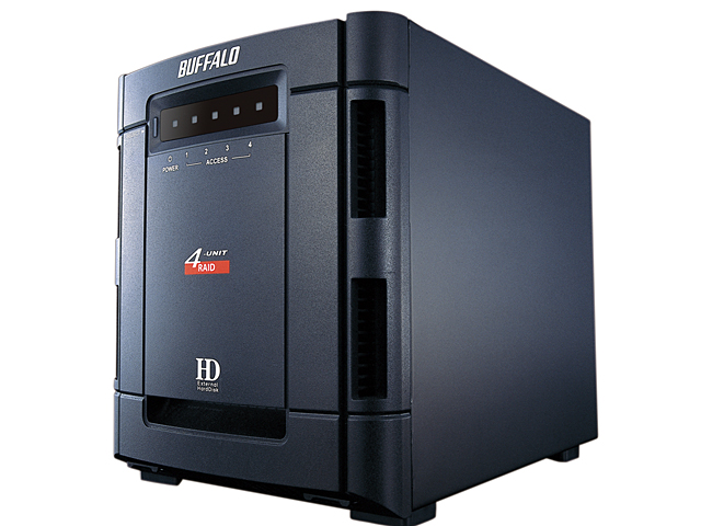 BUFFALO 4UNIT RAID(HD-QS1.0TSU2/R5)改PC周辺機器