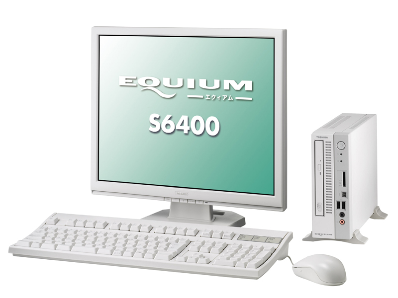 東芝、幅68mmの企業向け小型デスクトップ「EQUIUM S6400」