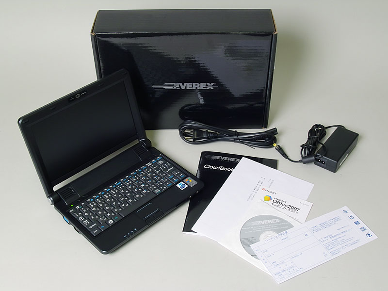 Everex「CloudBook CE1220J」ファーストインプレッション