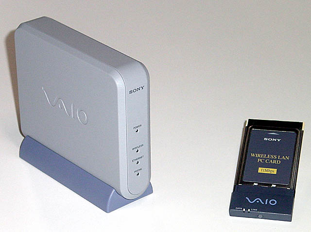 ソニー、VAIO用無線LAN、DVD-ROMな