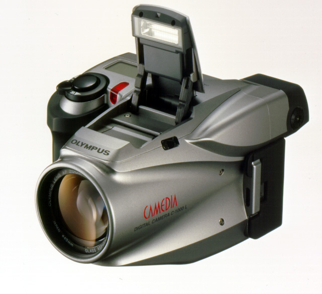 オリンパス、光学3倍ズーム付き高画素デジタルカメラ「C-1400L/C-1000L」