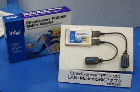 インテル EtherExpress PRO/100 LAN-Modem56Kアダプタ