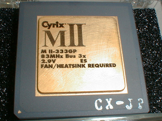 Cyrix M II 333 Processor Cyrix M II 333 Processor
