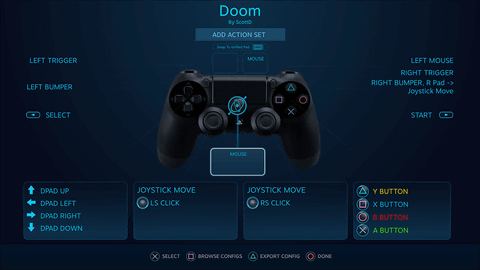 やじうまpc Watch Steamがps4用ゲームパッド Dualshock 4 に対応 Steam Controllerと同じくボタン機能の割り当てを変更可能 Pc Watch