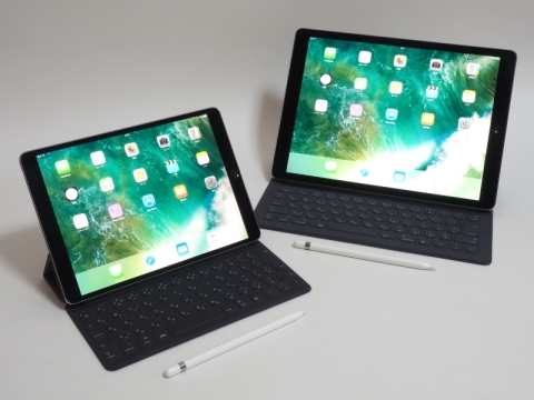 Hothotレビュー 新ipad Proはディスプレイ1hz駆動で指に吸いつくような操作が快感 10 5インチと12 9インチのipad Proをダブルレビュー Pc Watch