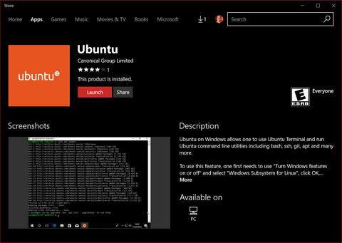 Windows 10 Insider Build 以降向けにubuntuがストアで配布開始 Pc Watch