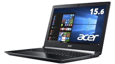 日本エイサー Geforce Gtx 1050 Ti搭載の高性能ノート Aspire 7 下位のaspire 5も Pc Watch