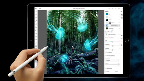 Adobe Ipad版photoshop Ccを発表 Creative Cloudも更新 Pc Watch