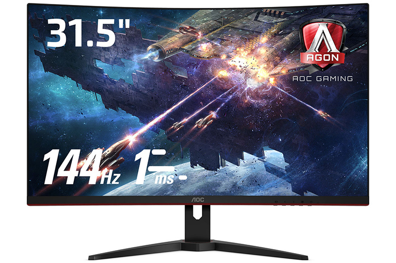 Aoc 144hz駆動の曲面フルhdゲーミング液晶ディスプレイ3製品 Pc Watch