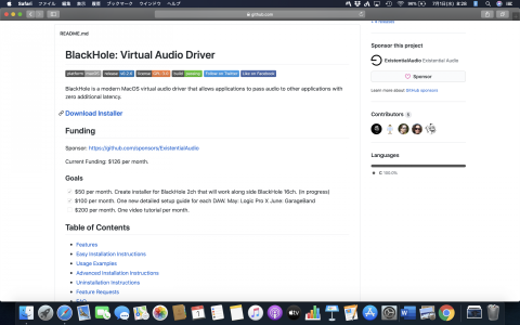 blackhole virtual audio driver