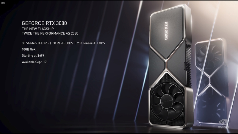 【PC】NVIDIA、Ampereアーキテクチャ採用で最大2倍高速になった「GeForce RTX 3080」 〜下位の3070でも2080 Tiより高速
