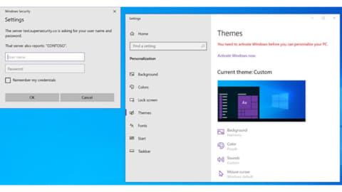 Windows 10 カスタムテーマ導入でアカウント盗難の恐れ 壁紙設定にユーザー名 パスワードが必要と騙る Pc Watch