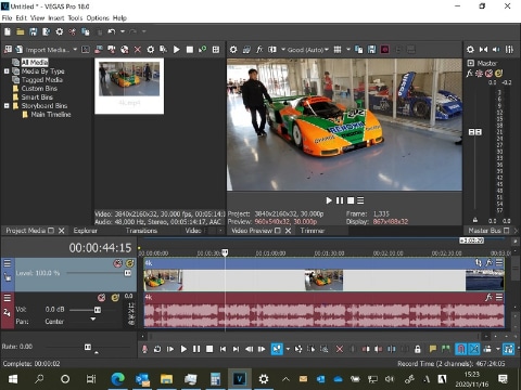 いま ここにあるエッジai 動画編集の Vegas Pro 18 エフェクトでaiを活用し 4コアでも10コアcpuに迫る性能に Pc Watch