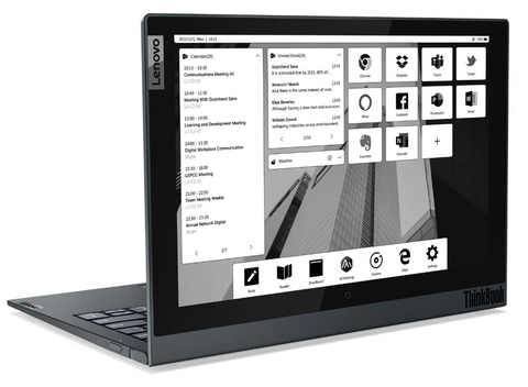 Lenovo、天板のE Inkディスプレイが大型/高解像度化した「ThinkBook