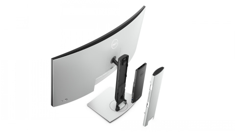 DELL モニター 本体 シルバー 台座型 デル、台座の小型化＆3面薄型