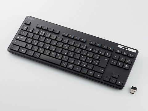 エレコム キータッチが軽くなった有線 2 4ghz無線キーボード Pc Watch