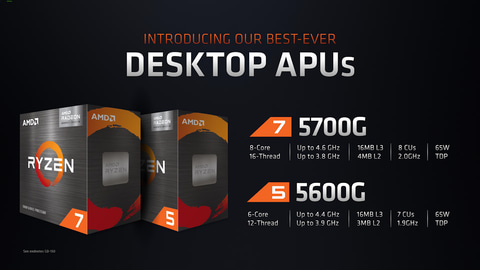 AMD、Zen 3採用のデスクトップ向けAPUを発表。従来比50%高速なノート向けGPUも - PC Watch