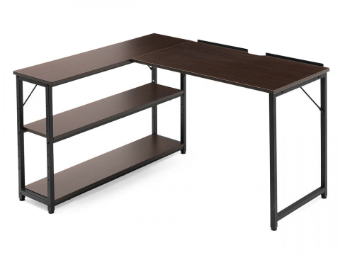 収納力に優れたシェルフ付きl字デスク サンワサプライから Pc Watch