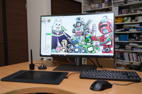 漫画 イラスト製作にも使ってほしい高画質4k液晶benq Pd2725u を漫画家ざら先生が試した ざら先生の特典イラスト 漫画も Pc Watch Sponsored