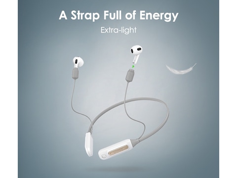 AirPodsを使いながらでも充電できるストラップ型バッテリ - PC Watch